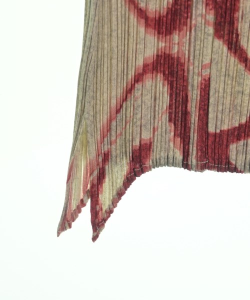 PLEATS PLEASE（プリーツプリーズ）ロング・マキシ丈スカート 赤 サイズ:3(L位) レディース/2200631329046