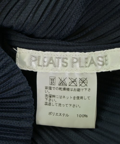 PLEATS PLEASE（プリーツプリーズ）カジュアルシャツ 紺 サイズ:4(XL位) レディース/2200610041075