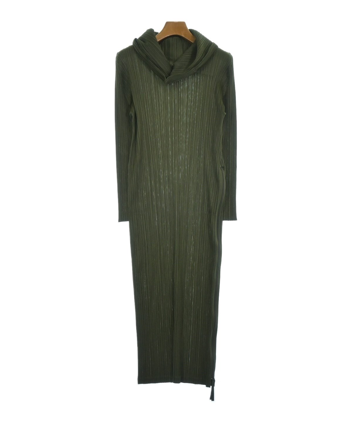 PLEATS PLEASE（プリーツプリーズ）ワンピース 緑 サイズ:3(L位