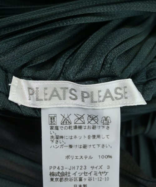 PLEATS PLEASE（プリーツプリーズ）ワンピース 緑 サイズ:3(L位) レディース/2200603354069