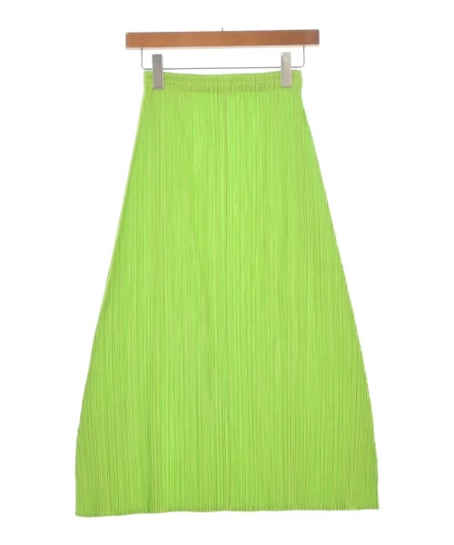 PLEATS PLEASE(プリーツプリーズ)ひざ丈スカート 緑 サイズ:1(S位)/2200672732201