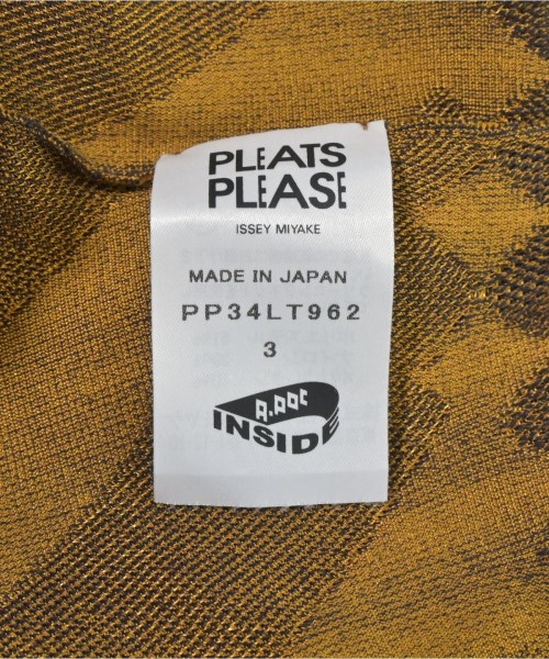 PLEATS PLEASE（プリーツプリーズ）ワンピース 茶 サイズ:3(L位) レディース/2200674588042