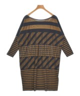 PLEATS PLEASE（プリーツプリーズ）ワンピース 茶 サイズ:3(L位) レディース/2200674588042