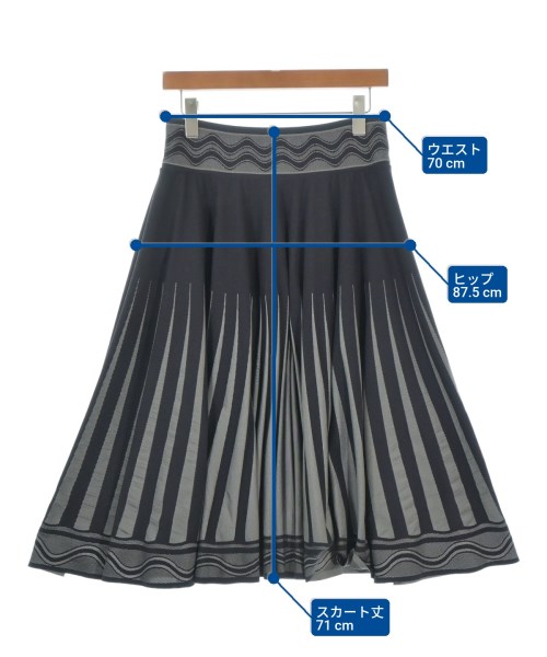 PLEATS PLEASE（プリーツプリーズ）ひざ丈スカート 黒 サイズ:3(L位) レディース/2200675114035