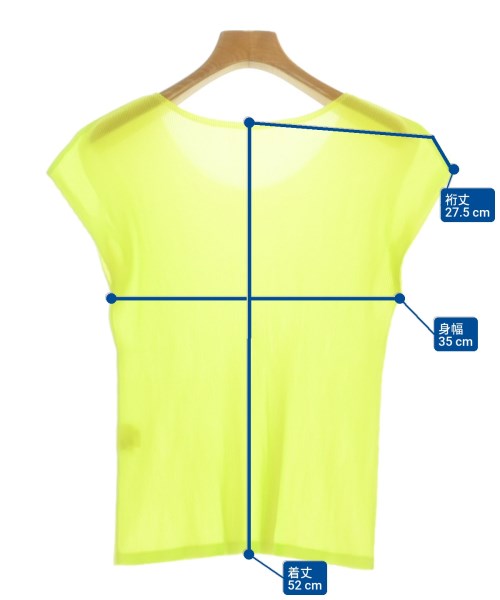 PLEATS PLEASE（プリーツプリーズ）カジュアルシャツ 黄 サイズ:3(L位) レディース/2200675114127