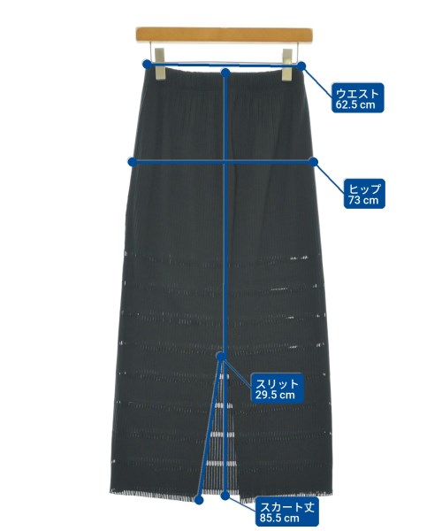 PLEATS PLEASE（プリーツプリーズ）ロング・マキシ丈スカート 黒 サイズ:5(XXL位) レディース/2200672289255