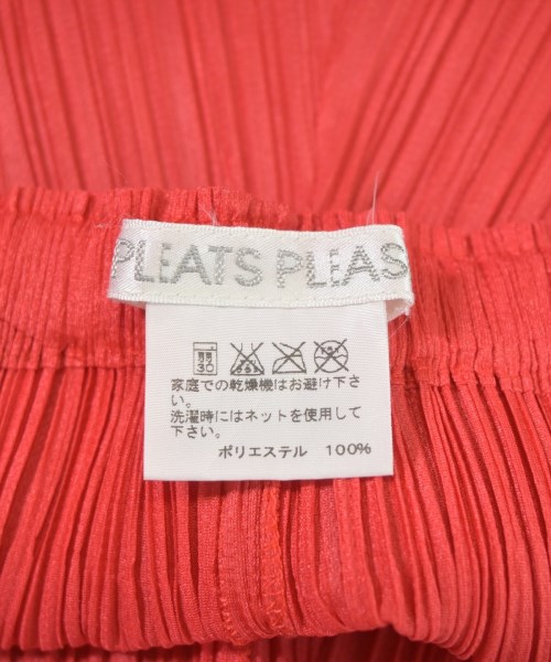 PLEATS PLEASE（プリーツプリーズ）ショートパンツ 赤 サイズ:3(L位) レディース/2200677894126