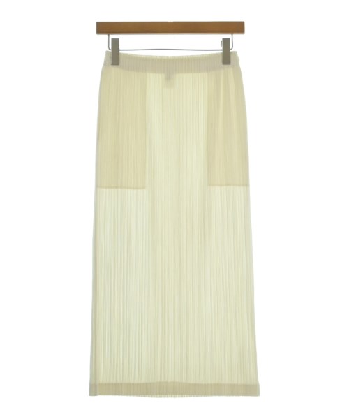 PLEATS PLEASE(プリーツプリーズ)ロング・マキシ丈スカート 白 サイズ:3(L位)/2200678195024