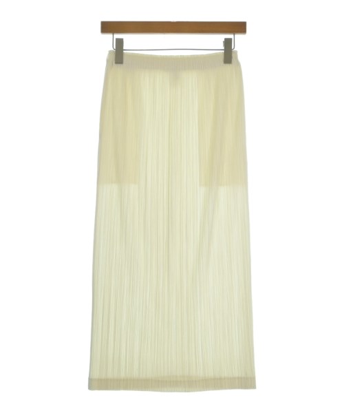 PLEATS PLEASE（プリーツプリーズ）ロング・マキシ丈スカート 白 サイズ:3(L位) レディース/2200678195024
