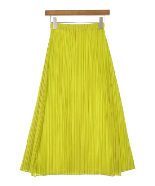 PLEATS PLEASE（プリーツプリーズ）ロング・マキシ丈スカート 黄 サイズ:3(L位) レディース/2200678535059