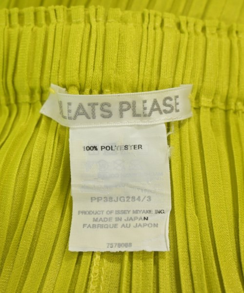 PLEATS PLEASE（プリーツプリーズ）ロング・マキシ丈スカート 黄 サイズ:3(L位) レディース/2200678535059