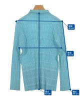 PLEATS PLEASE（プリーツプリーズ）カジュアルシャツ 青 サイズ:4(XL位) レディース/2200693705031