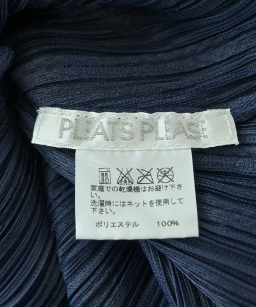 PLEATS PLEASE（プリーツプリーズ）カジュアルシャツ 紺 サイズ:3(L位) レディース/2200685944097