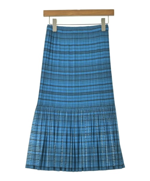 PLEATS PLEASE(プリーツプリーズ)ロング・マキシ丈スカート 青 サイズ:1(S位)/2200695743079