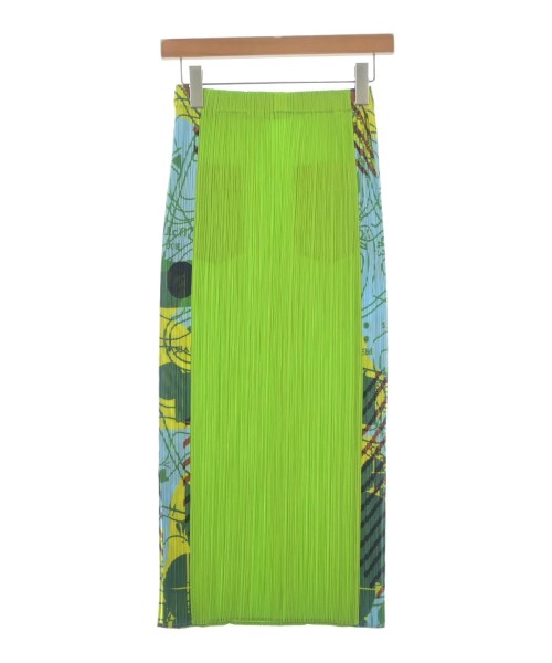 PLEATS PLEASE(プリーツプリーズ)ロング・マキシ丈スカート 緑 サイズ:1(S位)/2200690000085