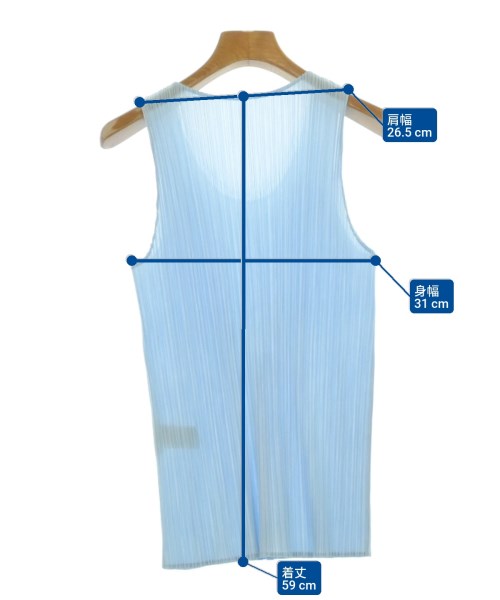 PLEATS PLEASE（プリーツプリーズ）ブラウス 青 サイズ:3(L位) レディース/2200694047031