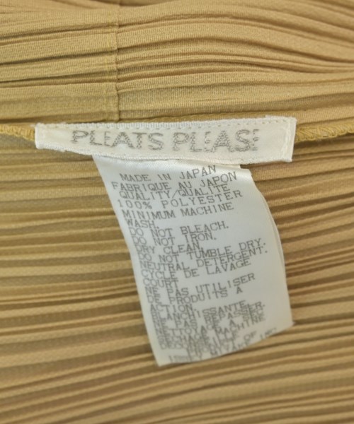 PLEATS PLEASE（プリーツプリーズ）シャツワンピース ベージュ サイズ:4(XL位) レディース/2200694047048