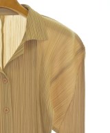 PLEATS PLEASE（プリーツプリーズ）シャツワンピース ベージュ サイズ:4(XL位) レディース/2200694047048