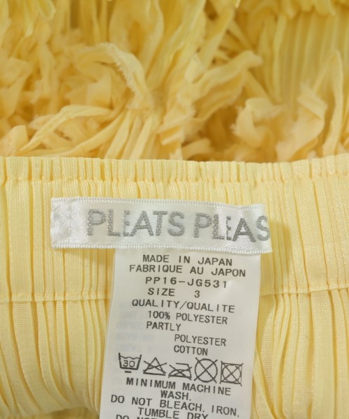 PLEATS PLEASE（プリーツプリーズ）ミニスカート 黄 サイズ:3(L位) レディース/2200698460027
