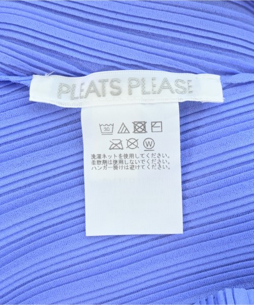 PLEATS PLEASE（プリーツプリーズ）カジュアルシャツ 青 サイズ:3(L位) レディース/2200700220014