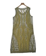 PLEATS PLEASE（プリーツプリーズ）ワンピース カーキ サイズ:3(L位) レディース/2200701304034