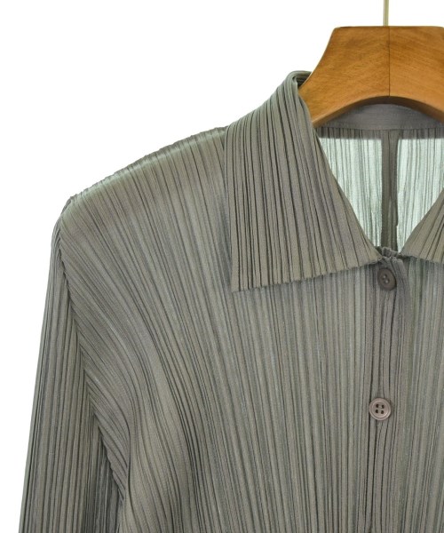 PLEATS PLEASE（プリーツプリーズ）カジュアルシャツ グレー サイズ:3(L位) レディース/2200653090078