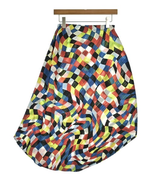 PLEATS PLEASE（プリーツプリーズ）ロング・マキシ丈スカート 赤 サイズ:3(L位) レディース/2200655484110