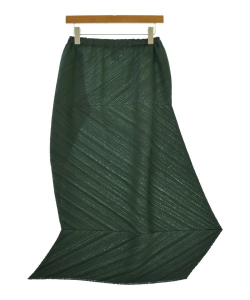 PLEATS PLEASE(プリーツプリーズ)ロング・マキシ丈スカート 緑 サイズ:5(XXL位)/2200655484158