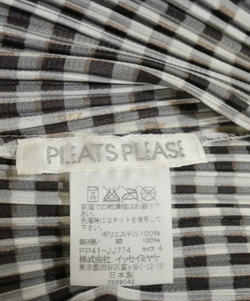 PLEATS PLEASE（プリーツプリーズ）カジュアルシャツ 茶 サイズ:4(XL位) レディース/2200658773105