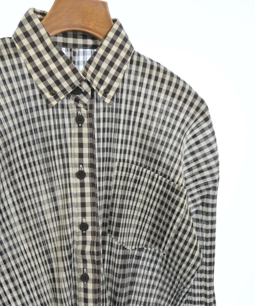 PLEATS PLEASE（プリーツプリーズ）カジュアルシャツ 茶 サイズ:4(XL位) レディース/2200658773105