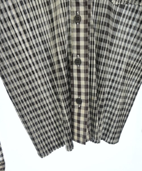 PLEATS PLEASE（プリーツプリーズ）カジュアルシャツ 茶 サイズ:4(XL位) レディース/2200658773105