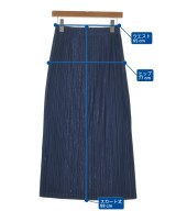 PLEATS PLEASE（プリーツプリーズ）ロング・マキシ丈スカート 紺 サイズ:3(L位) レディース/2200658939068