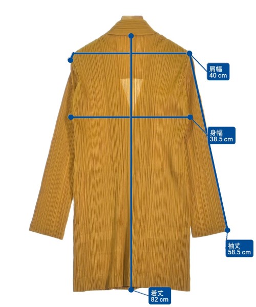 PLEATS PLEASE（プリーツプリーズ）カジュアルジャケット 黄 サイズ:3(L位) レディース/2200659478054