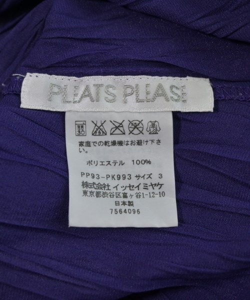 PLEATS PLEASE（プリーツプリーズ）カジュアルシャツ 紫 サイズ:3(L位) レディース/2200659515070