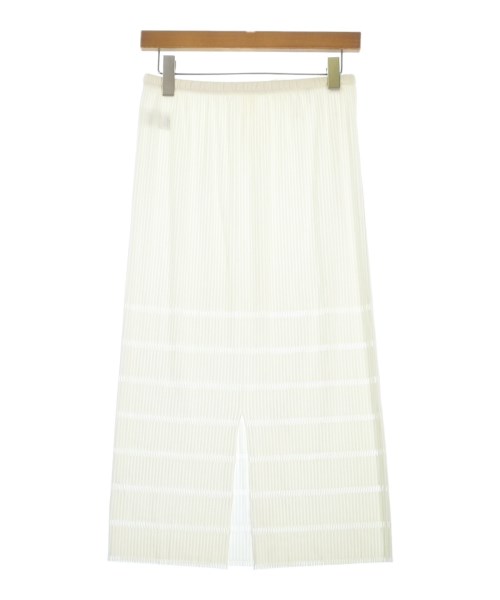 PLEATS PLEASE（プリーツプリーズ）ロング・マキシ丈スカート 白 サイズ:3(L位) レディース/2200659581037