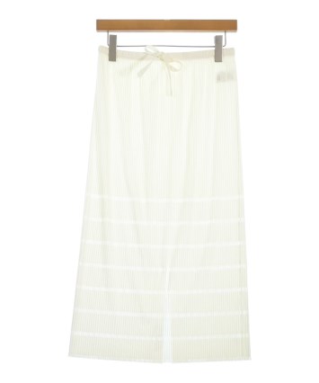 PLEATS PLEASE（プリーツプリーズ）ロング・マキシ丈スカート 白
