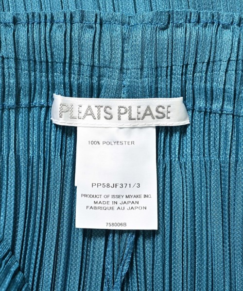 PLEATS PLEASE（プリーツプリーズ）ショートパンツ 青 サイズ:3(L位) レディース/2200653812199