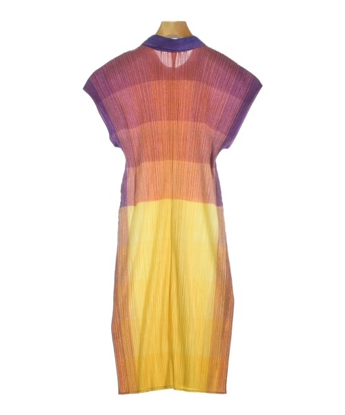 PLEATS PLEASE（プリーツプリーズ）シャツワンピース 黄 サイズ:3(L位) レディース/2200653812519