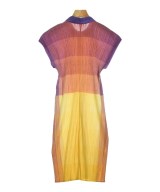 PLEATS PLEASE（プリーツプリーズ）シャツワンピース 黄 サイズ:3(L位) レディース/2200653812519