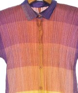 PLEATS PLEASE（プリーツプリーズ）シャツワンピース 黄 サイズ:3(L位) レディース/2200653812519