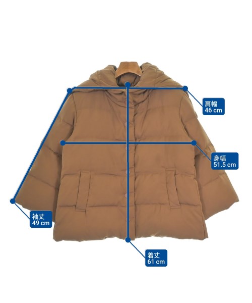 PLEATS PLEASE（プリーツプリーズ）ダウンジャケット/ダウンベスト 茶 サイズ:4(XL位) レディース/2200661471012