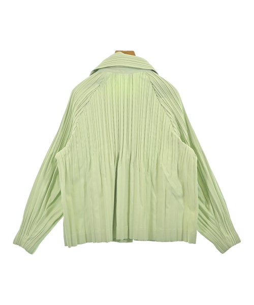 PLEATS PLEASE（プリーツプリーズ）カジュアルジャケット 緑 サイズ:3(L位) レディース/2200661510056