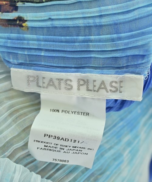 PLEATS PLEASE（プリーツプリーズ）カジュアルシャツ 青 サイズ:F レディース/2200661510087