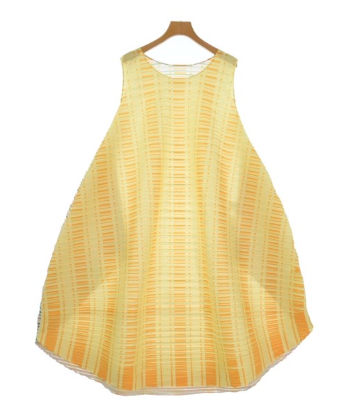 PLEATS PLEASE(プリーツプリーズ)ワンピース 黄 サイズ:F/2200661510094