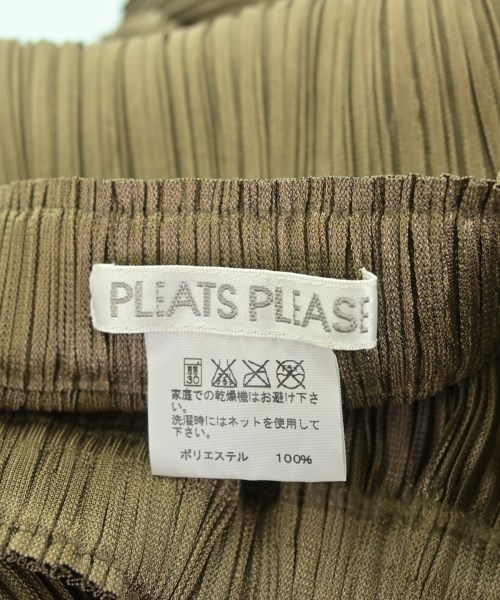 PLEATS PLEASE（プリーツプリーズ）ひざ丈スカート 茶 サイズ:1(S位) レディース/2200661601112