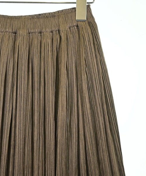 PLEATS PLEASE（プリーツプリーズ）ひざ丈スカート 茶 サイズ:1(S位) レディース/2200661601112