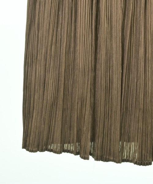 PLEATS PLEASE（プリーツプリーズ）ひざ丈スカート 茶 サイズ:1(S位) レディース/2200661601112