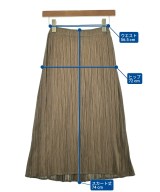 PLEATS PLEASE（プリーツプリーズ）ひざ丈スカート 茶 サイズ:1(S位) レディース/2200661601112