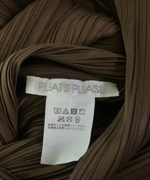 PLEATS PLEASE（プリーツプリーズ）カジュアルシャツ 茶 サイズ:3(L位) レディース/2200711364028