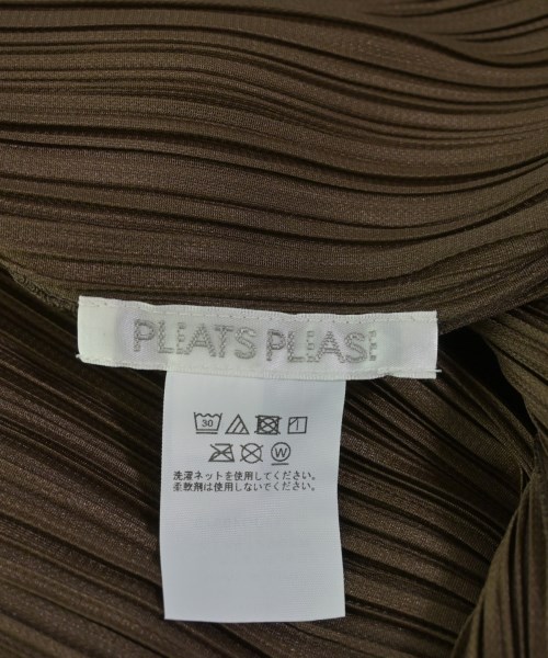 PLEATS PLEASE（プリーツプリーズ）カジュアルシャツ 茶 サイズ:5(XXL位) レディース/2200711364035